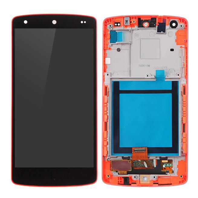 CoreParts LG Nexus 5 D820 LCD Screen and Digitizer with Frame Assembly Red - W124765512