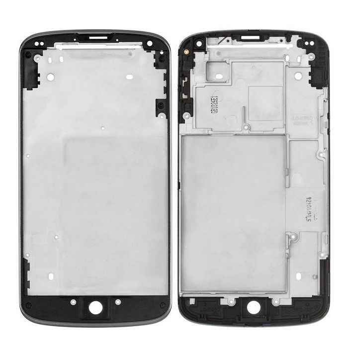 CoreParts LG Nexus 4 E960 Front Frame MSPP71876 housing cover, LG, Nexus 4 E960, Black - W125165234