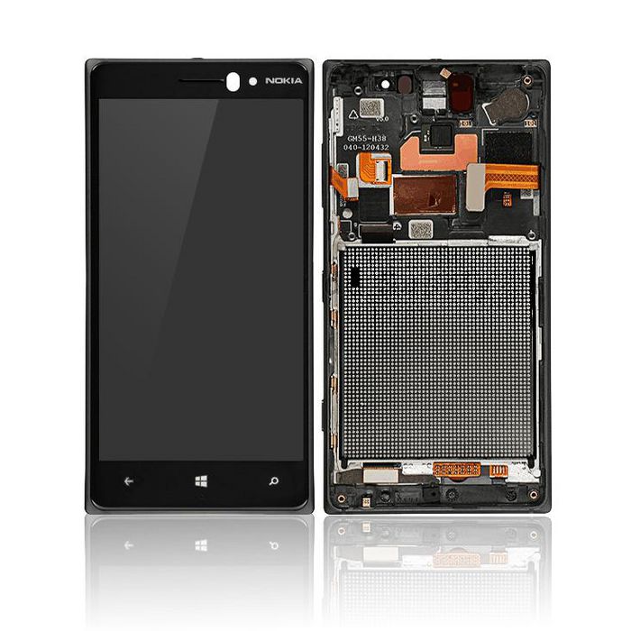 CoreParts Nokia Lumia 830 LCD Screen and Digitizer with Front Frame Assembly Black - W124965588