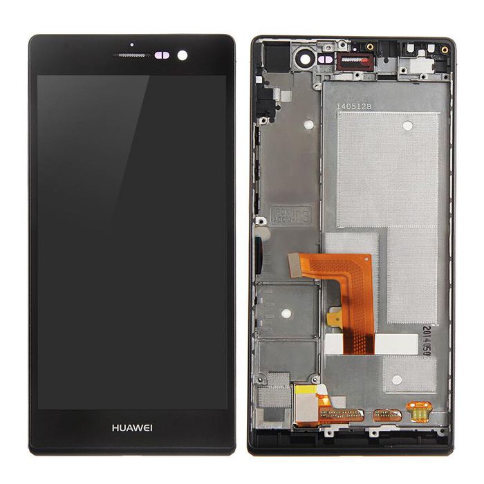 CoreParts Huawei Ascend P7 LCD Screen and Digitizer with Front Frame Assembly Black - W125165341