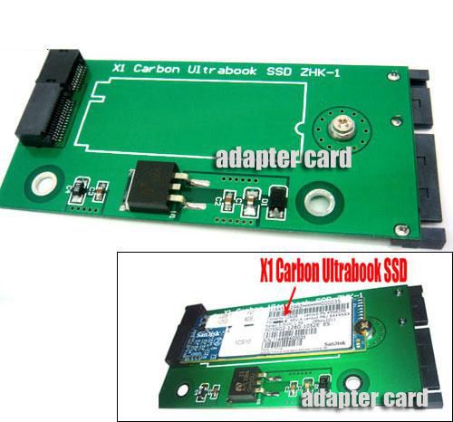 CoreParts Lenovo X1 20+6pin SSD to USB Sandisk SD5SG2 SSD Lenovo X1 Carbon Ultrabook sandisk SD5SG2 SSD adapter as USB disk driver - W124565787