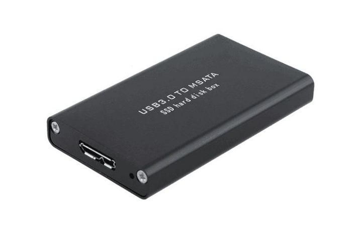 CoreParts mSATA to USB3.0 SSD Enclosure MSUB3302, HDD/SSD enclosure, mSATA, Hot-swap, USB connectivity, Black - W124865405