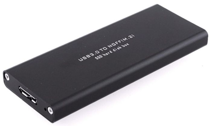 CoreParts M.2 SATA NGFF to USB 3.0 Enclosure M.2 Type B & B+M (Not only M) M.2 30mm, 42mm, 60mm, 80mm with Cable - W124665723
