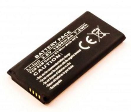 CoreParts Battery for Samsung Mobile 7.22Wh Li-ion 3.8V 1900mAh, fit for Samsung Galaxy S5 Mini SM- without LOGO - W124465380