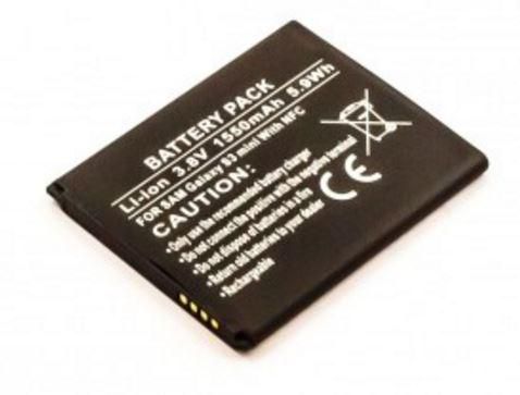 CoreParts Battery for Samsung Mobile 5.89Wh Li-ion 3.8V 1550mAh, Samsung Galaxy S3 mini I8190 NFC - W125065105