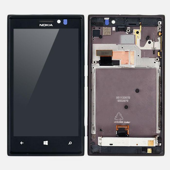 CoreParts LCD Screen and Digitizer with Front Frame Assembly Black, Nokia Lumia 925 - W124665224