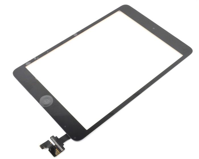 CoreParts Touch panel Full Assembly with Control IC Black and adhesive Apple iPad Mini / Mini 2 and Home Button - W125165010