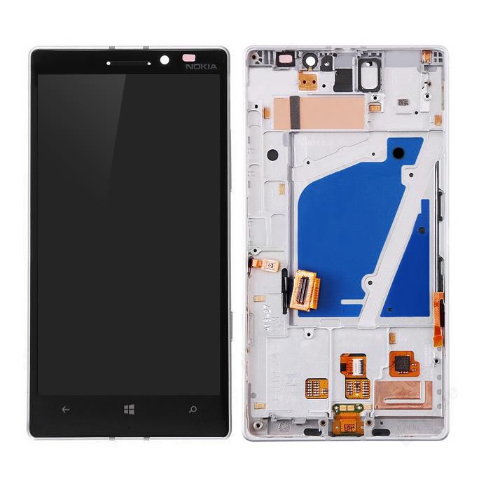 CoreParts LCD Screen and Digitizer with Front Frame Assembly Silver, Nokia Lumia 930 - W125264834