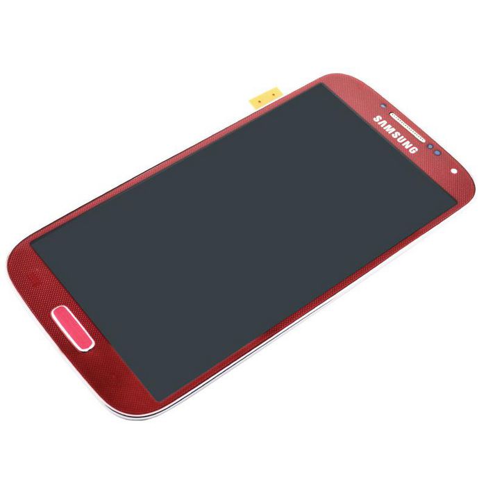 CoreParts Samsung Galaxy S4 GT-I9505 LCD Screen and Digitizer with Front Frame Assembly Red - W125264850