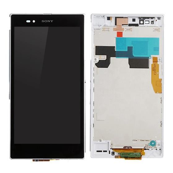 CoreParts Sony Xperia Z Ultra XL39h LCD Screen and Digitizer with Front Frame Assembly White - W124865021