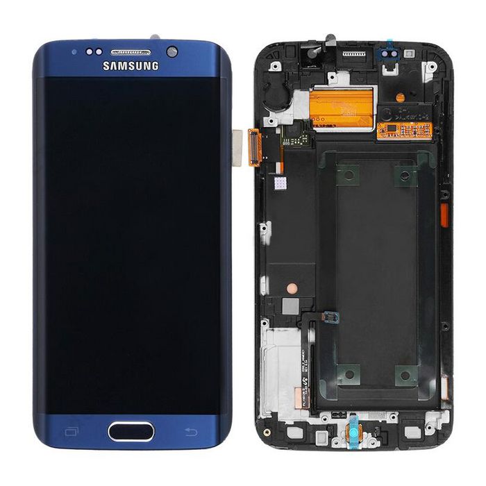 CoreParts LCD Screen and Digitizer with Front Frame Assembly Sapphire Samsung Galaxy S6 Edge Series - W124565399