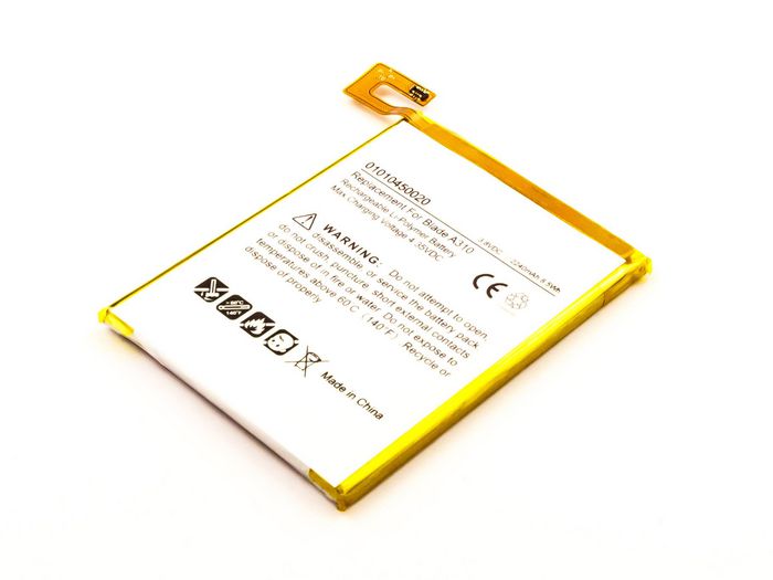 CoreParts Battery for Mobile 8.5Wh Li-Pol 3.8V 2.24Ah ZTE Blade A310, Blade A462 - W124463177