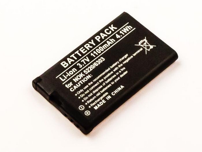 CoreParts Battery for Mobile 3.7Wh Li-ion 3.7V 1000mAh Nokia 5220, 6030, 6303 classic Illuvial, 6730 Classic, 6700 classic Illuvial - W124862658