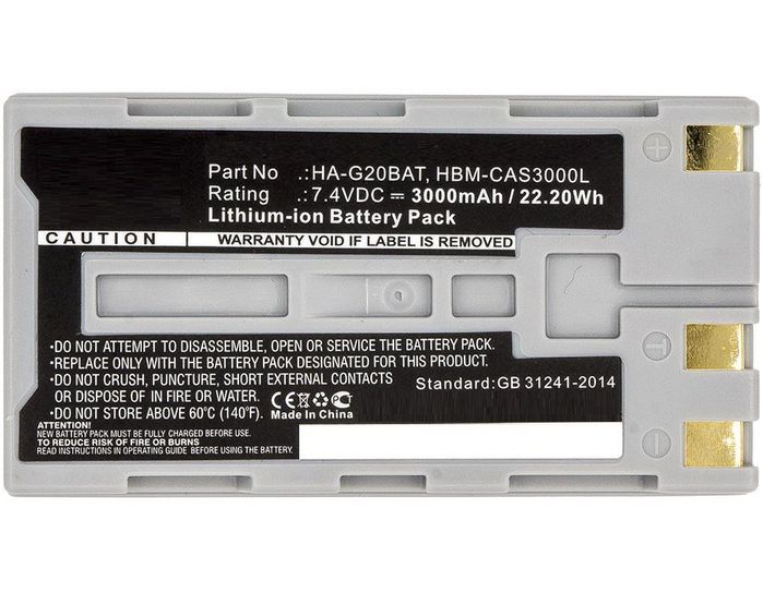 CoreParts Battery for Casio Scanner 22.2Wh Li-ion 7.4V 3000mAh Grey, DT-X30, DT-X30G, DT-X30GR-30C, IT-9000 - W124463200