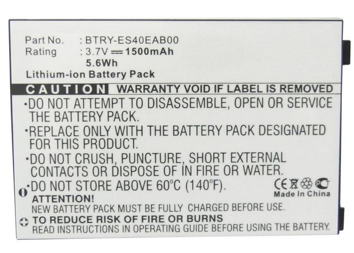 CoreParts Battery for ZEBRA Scanner, 5.5Wh, Li-ion, 3.7V, 1500mAh, Black - W124463228