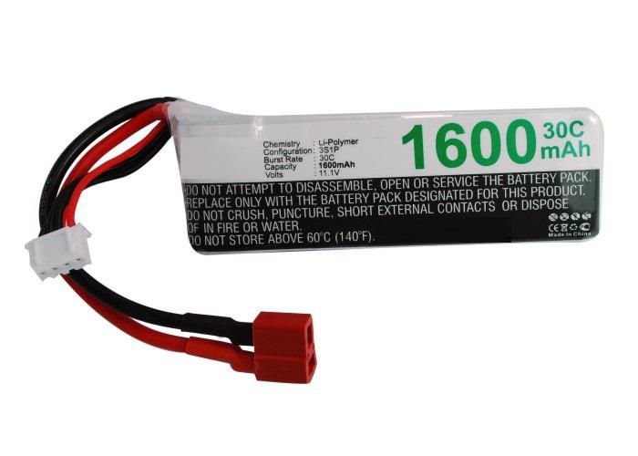 CoreParts Battery for Rc RC Hobby 17.76Wh Li-Pol 11.1V 1600mAh for Rc CS-LP1603C30RT - W124563163