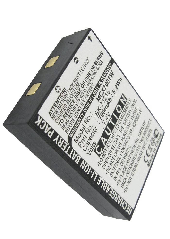 CoreParts Battery for Two Way Radio 5.18Wh Li-ion 7.4V 700mAh Black Cobra, CXR 700, CXR 750, CXR 800, CXR 850, LI3900, LI3950, LI4900, LI5600, - W124463353