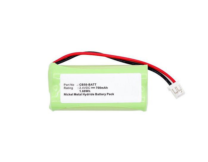 CoreParts Battery for Wireless Headset 1.68Wh Ni-Mh 2.4V 700mAh Green, for Chatterbox CB-50 - W124663221