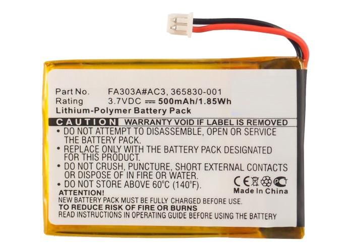 CoreParts Battery for Wireless Headset, 500 mAh, 1.85 Wh, 3.7 V, Li-Pol - W124563254