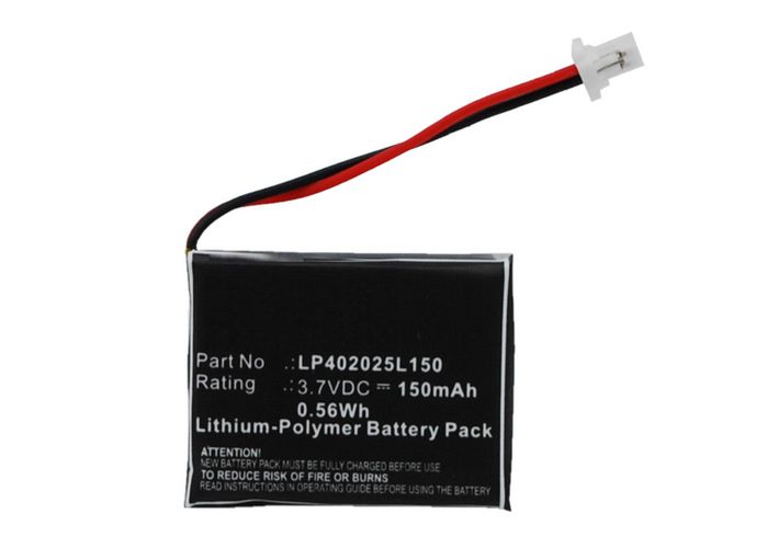 CoreParts Battery for Wireless Headset 0.5Wh Li-Pol 3.7V 150mAh Black, for Nokia HS-21W - W124463403