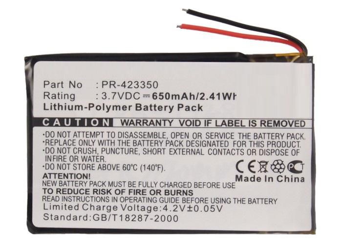 CoreParts Battery for Wireless Headset 2.4Wh Li-Pol 3.7V 650mAh Black, for Plantronics K100 - W124663224