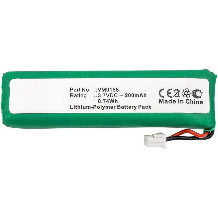 CoreParts Battery for Wireless Headset, 200 mAh, 0.74 Wh, 3.7 V, Li-Pol - W125262664