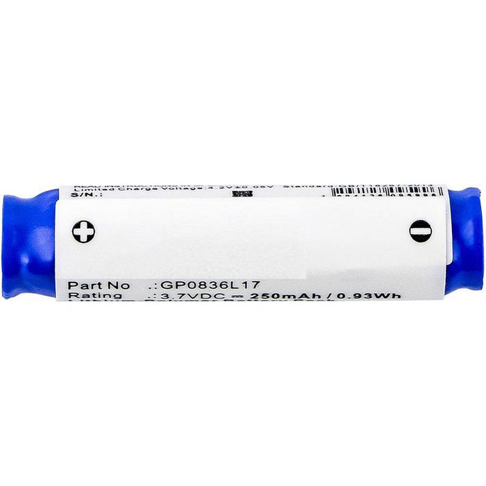 CoreParts Battery for Wireless Headset 0.9Wh Li-Pol 3.7V 250mAh Blue, for Sony MH100, MW600 - W125063033