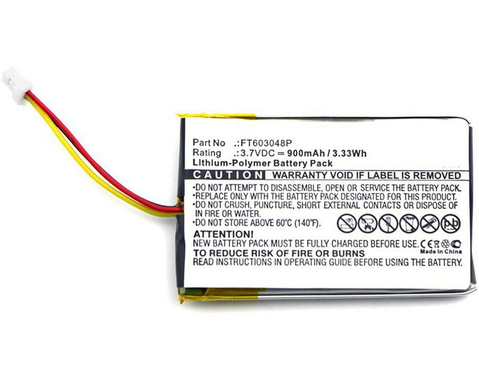 CoreParts Battery for Wireless Headset 3.33Wh Li-Pol 3.7V 900mAh Black, for Stealth 400, 500 - W124463411