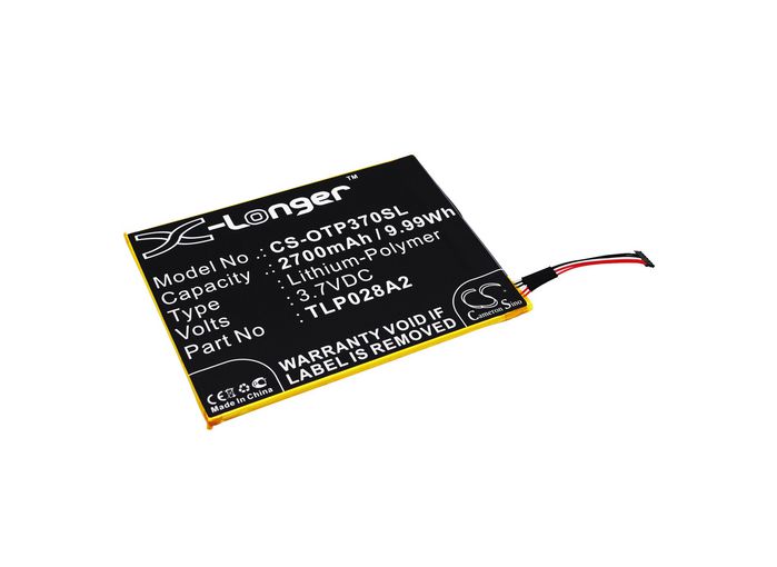 CoreParts Battery for Alcatel Mobile 9.99Wh Li-ion 3.7V 2700mAh, for ONE TOUCH ICIN, ONE TOUCH PIXI 3 (7) LTE, ONE TOUCH PIXI 3 7.0 4G - W124364113