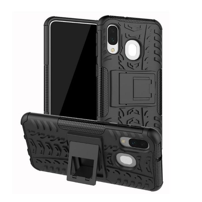 CoreParts A40 Black Cover Samsung Galaxy A40 Shockproof Rugged Tire Armor Protective Case - W124464411