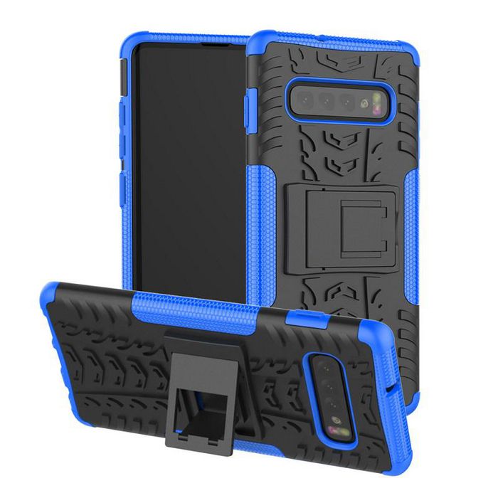 CoreParts S10 SM-G973 Blue Cover Samsung Galaxy S10 SM-G973 Shockproof Rugged Tire Armor Protective Case - W125263700