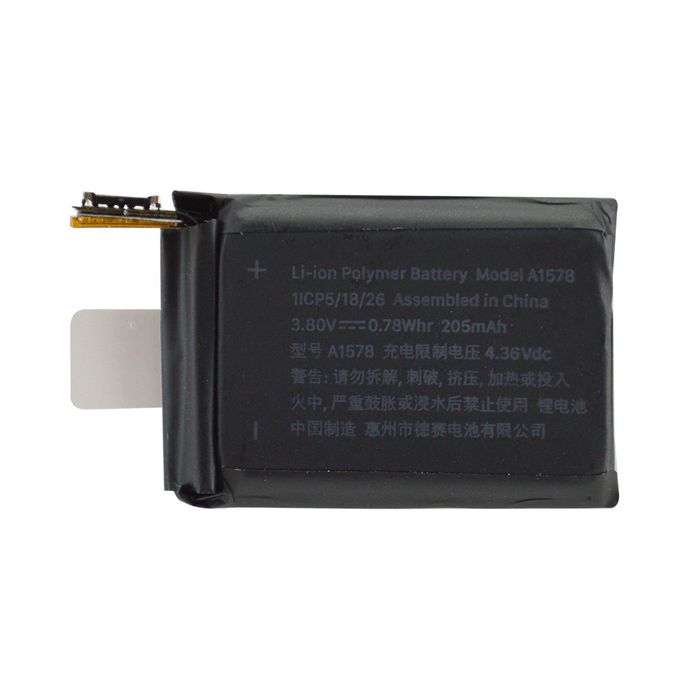 CoreParts Battery for Apple Watch 0.78Wh Li-ion 3.8V 205mAh Apple Watch 1st Gen (38mm) A1578 - W125326939
