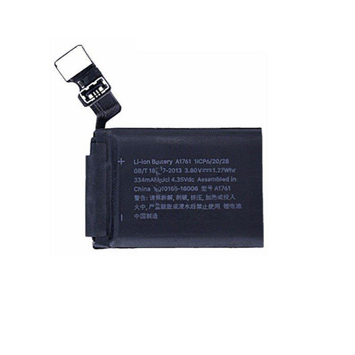 CoreParts Apple Watch 2nd Gen (42mm), A1761 Battery 3.80V, 1.27Whr, 334mAh, Li-ion Polymer - W124564322