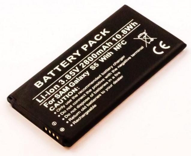 CoreParts Battery for Samsung Mobile 10.64Wh Li-ion 3.8V 2800mAh, Galaxy S5 - W124964385