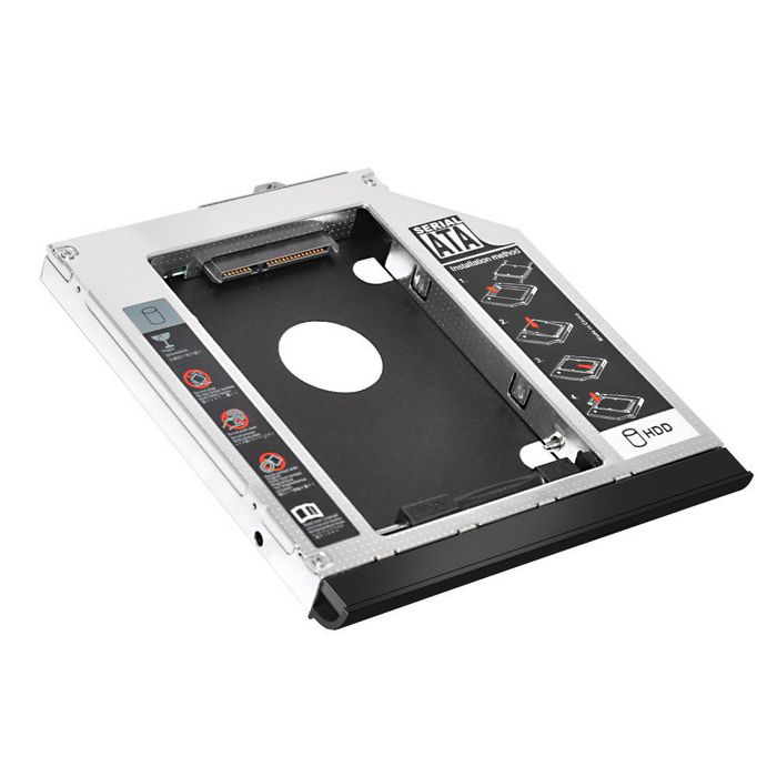CoreParts 2:nd bay HD Kit SATA For 12,5mm SATA2,5" hdd or SSD 9.5mm and 12.7mm - W124889900