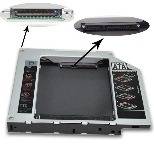 CoreParts 2:nd bay HD Kit 12,7mm For 12,7mm 2,5" SATAhdd or SSD SATA(internal)-IDE(external) - W125059741
