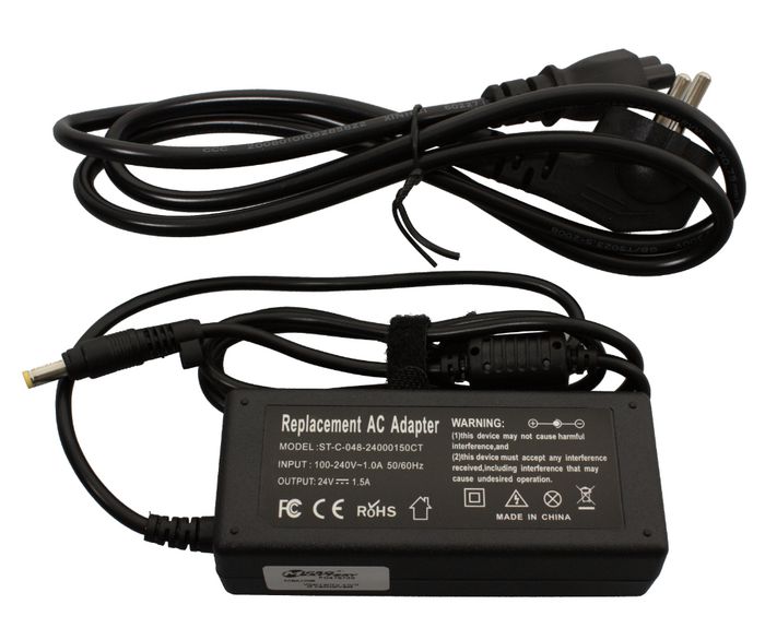 CoreParts Power Adapter for HP Scanner 36W 24V 1.5A Plug:4.8*1.7 Including EU Power Cord - W124390274