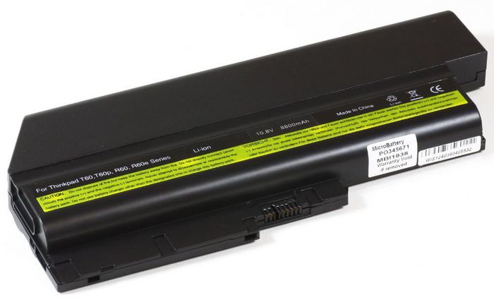 CoreParts Laptop Battery for Lenovo 71Wh 9 Cell Li-ion 10.8V 6.6Ah Black - W124662555