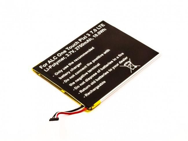 CoreParts Battery for Mobile 10Wh Li-Pol 3.7V 2700mAh Alcatel One Touch PIXI 3 7.0 4G, One Touch PIXI 3 7.0 LTE - W125162506