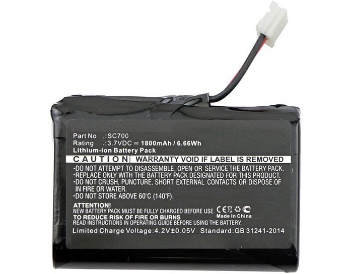 CoreParts Battery for Oricom BabyPhone 6.66Wh Li-ion 3.7V 1800mAh Black, for Oricom SC700, SC70, Secure 700, SC700 SC700, SC705 - W124762813