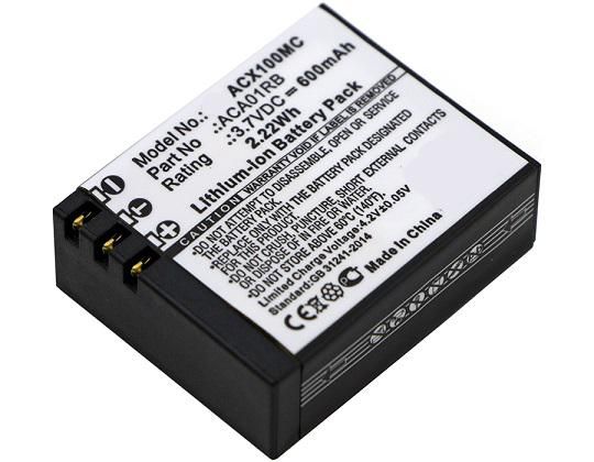 CoreParts Camera Battery for ActiveOn Camera, 600 mAh, 2.2 Wh, 3.7 V, Li-Pol - W124562909