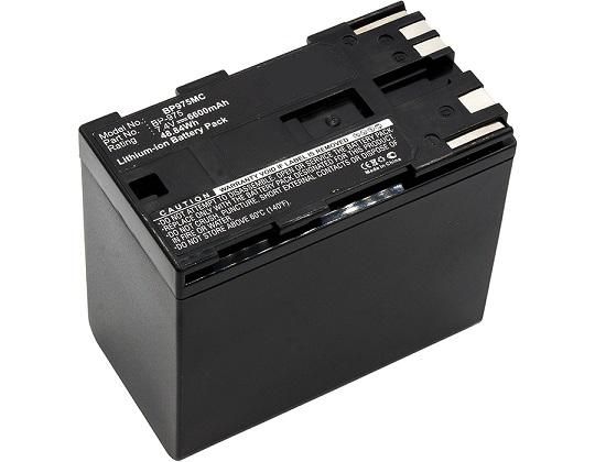 CoreParts Camera Battery for Canon 48.8Wh Li-ion 7.4V 6600mAh Black, GL2, XF100, XF105, XF300, XF305, XH A1, XH A1S, XH G1, XL H1, XL H1A, - W124463053