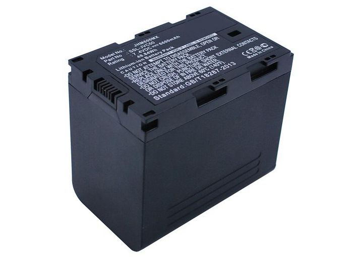 CoreParts Camera Battery for JVC 48.8Wh Li-ion 7.4V 6600mAh Black, GY-HM200, GY-HM600, GY-HM600E, GY-HM600EC, GY-HM650, GY-HM650EC, GY-HMQ10, GY-HMQ10E, GY-LS300CHE - W125326306