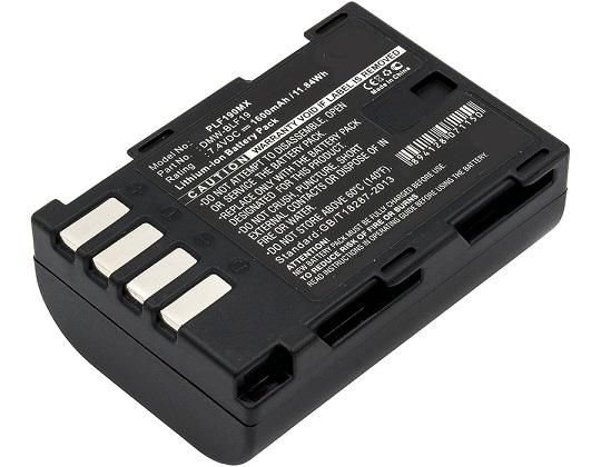 CoreParts Camera Battery for Panasonic, 1600 mAh, 12 Wh, 7.4 V, Li-ion - W124962951