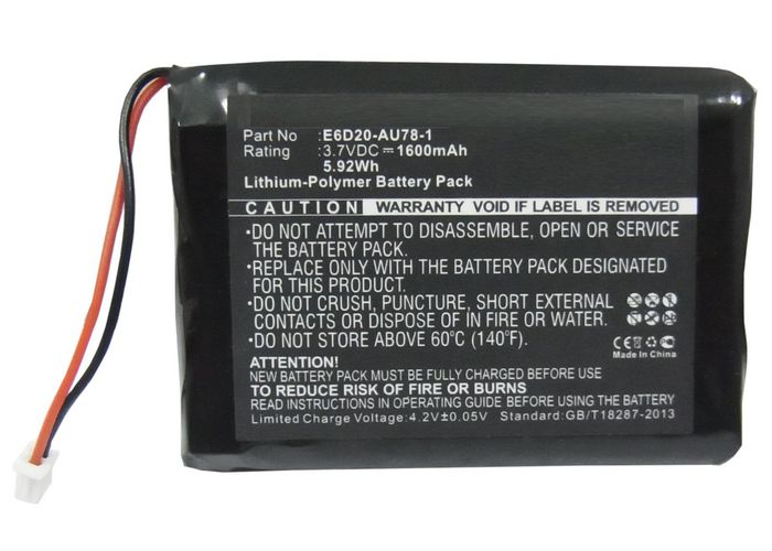 CoreParts Camera Battery for Panasonic 5.9Wh Li-Pol 3.7V 1600mAh Black, Arbitator Body Worn Mics - W124362876