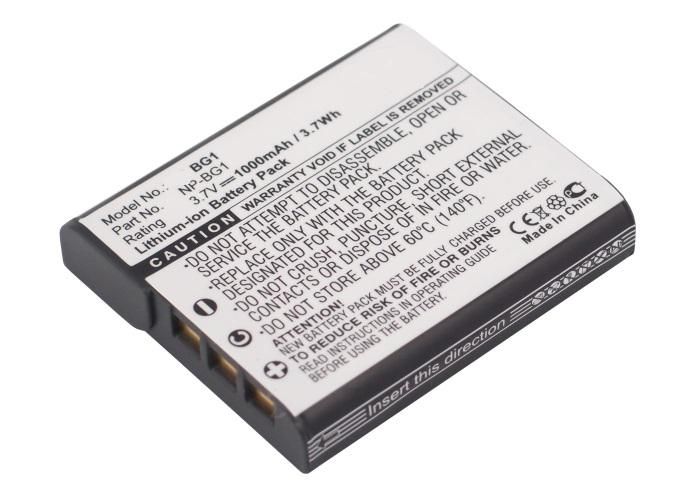 CoreParts Camera Battery for Sony 3.7Wh Li-ion 3.7V 1000mAh Black, Cyber-Shot DSC-W170/, Cyber-Shot DSC-W35, Cyber-Shot DSC-W50S, Cyber-Shot DSC-W70S, Cyber-Shot DSC-W80S - W125326316