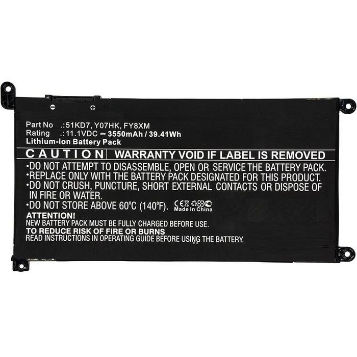 CoreParts Laptop Battery for Dell 42Wh 3 Cell Li-Pol 11.4V 3.7Ah Chromebook 11 3180 3189 - W124862541