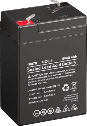CoreParts Lead Acid Battery 24Wh 6V 4Ah GO6-4 Connection, type Faston (4.8mm) - W125262422