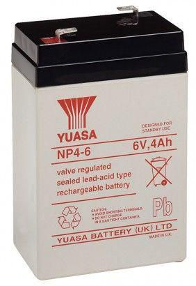 CoreParts Lead Acid Battery 24Wh 6V 4Ah NP4-6 Connection, type Faston (4.8mm) - W124963022