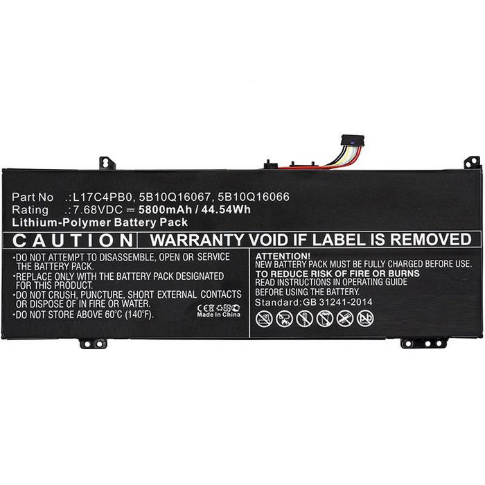 CoreParts Battery for Lenovo, 45Wh Li-ion 7.68V 5800mAh Black, Lenovo Air 14, Flex 6-14, Flex 6-14, IdeaPad 530s-14IKB, - W125326350